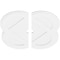 Ekena Millwork Charlotte Architectural Grade PVC Ceiling Medallion, 38"OD x 3"ID x 15 1/4"C x 1"P, Two-Piece CMP38CE2-03000 - alternate 2